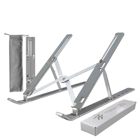 酱有好物 笔记本电脑支架 铝合金+全硅胶 银色